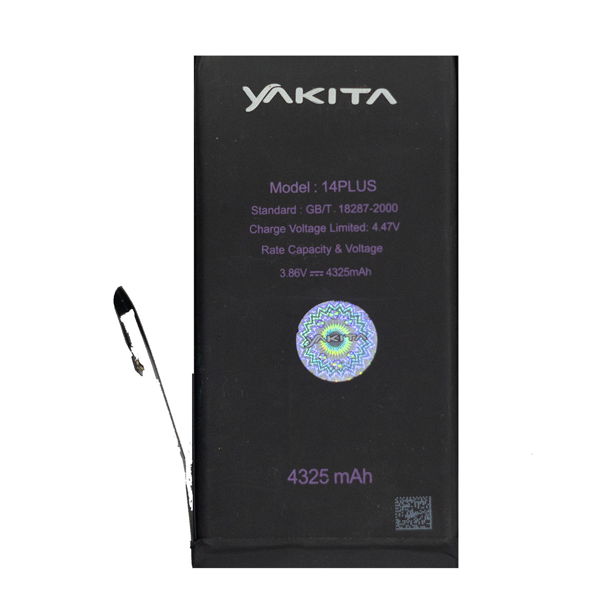 yakita extra power original battery for apple iphone 14 plus (a2886, a2632, a2885, a2896, a2887, a2850) 4325mah