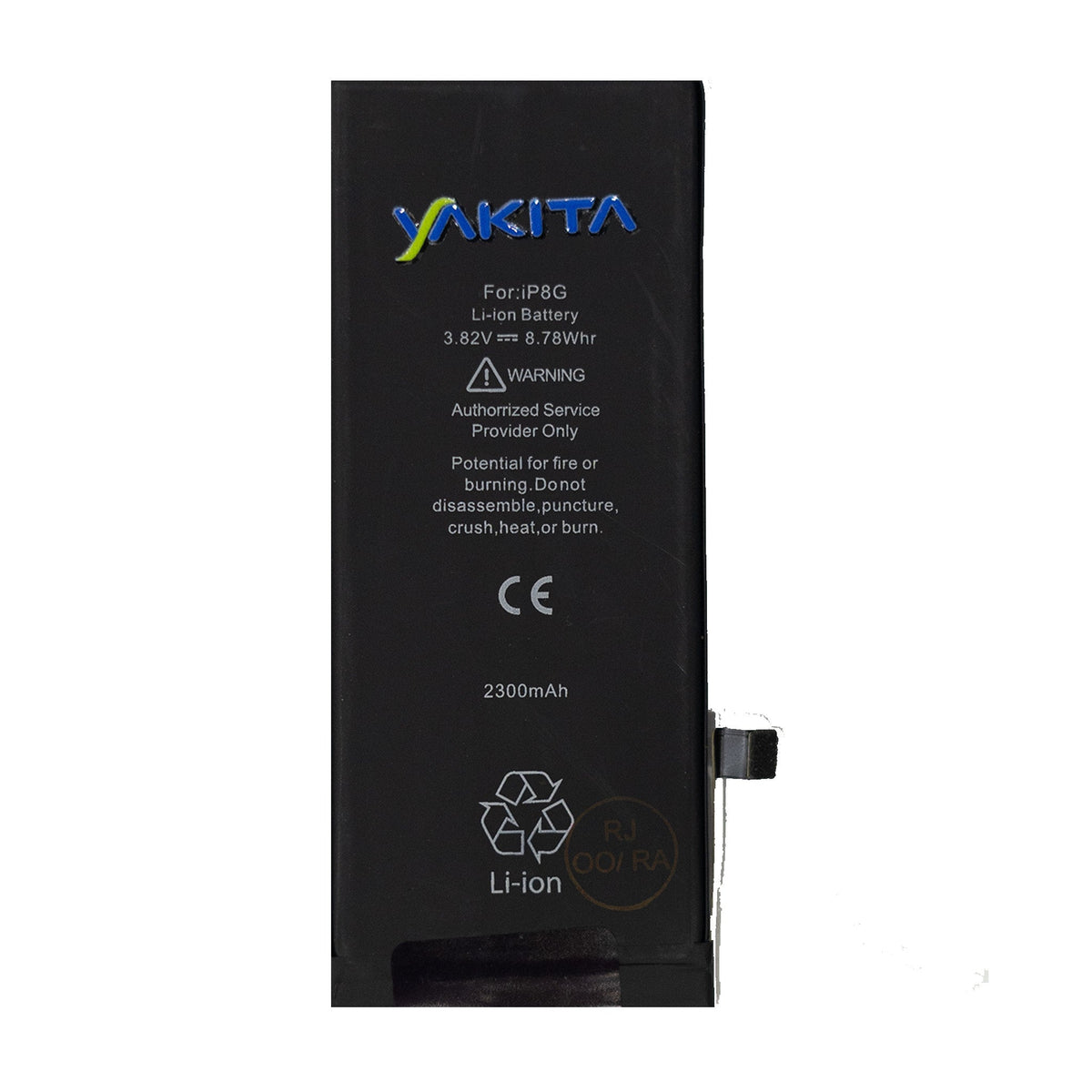 yakita extra power original battery for apple iphone 8, (a1863 a1905 a1906) battery 2300mah