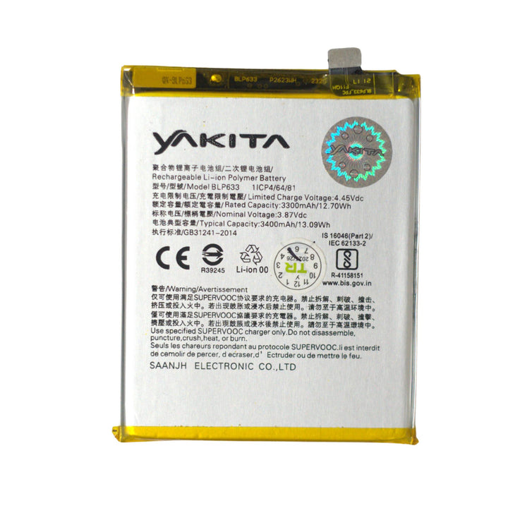Yakita Original BLP633 Battery Compatible for OnePlus 3T 3400mAh