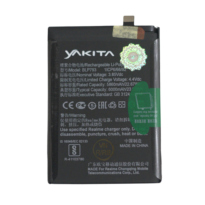 Yakita Original BLP793 Battery for Oppo Narzo 30A / Narzo 20 6000mAh