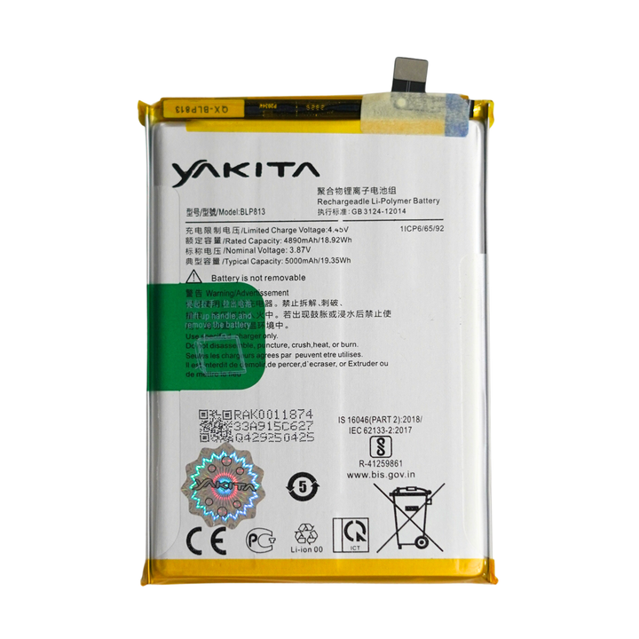 Yakita Original BLP813 Battery for OnePlus Nord 100 GFL 5000mAh