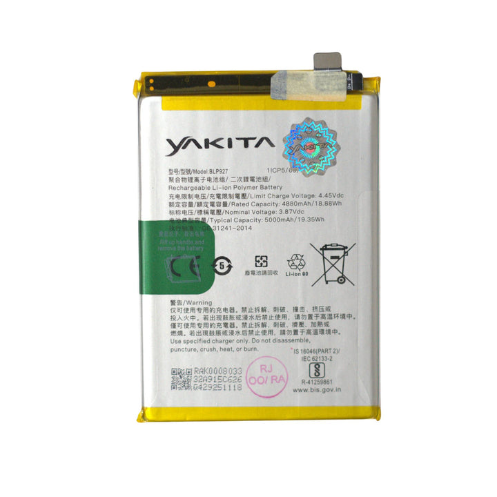 Yakita Original BLP927 Battery for OnePlus Nord CE2 Lite 5G 5000mAh