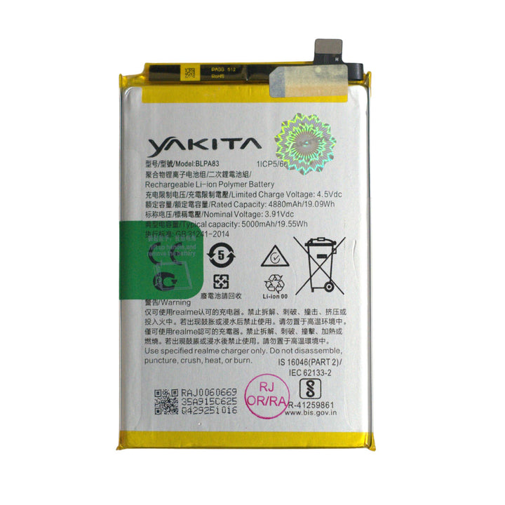 Yakita Original  BLPA83 Battery for Realme C61 & C63 5000mAh