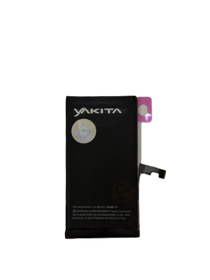 Yakita Extra Power Original Battery for iPhone 15 (A3090,A2846,A3089,A3092) 3650 mAh Battery