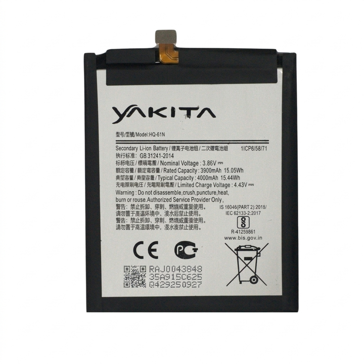 Yakita Original HQ-61N Battery for Samsung Galaxy M01 SM-M015G 4000mAh