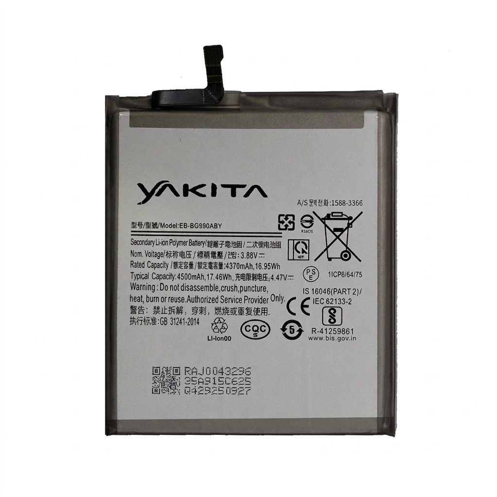 yakita original eb-bg990aby battery compatible for samsung galaxy s21 fe 5g 4500mah