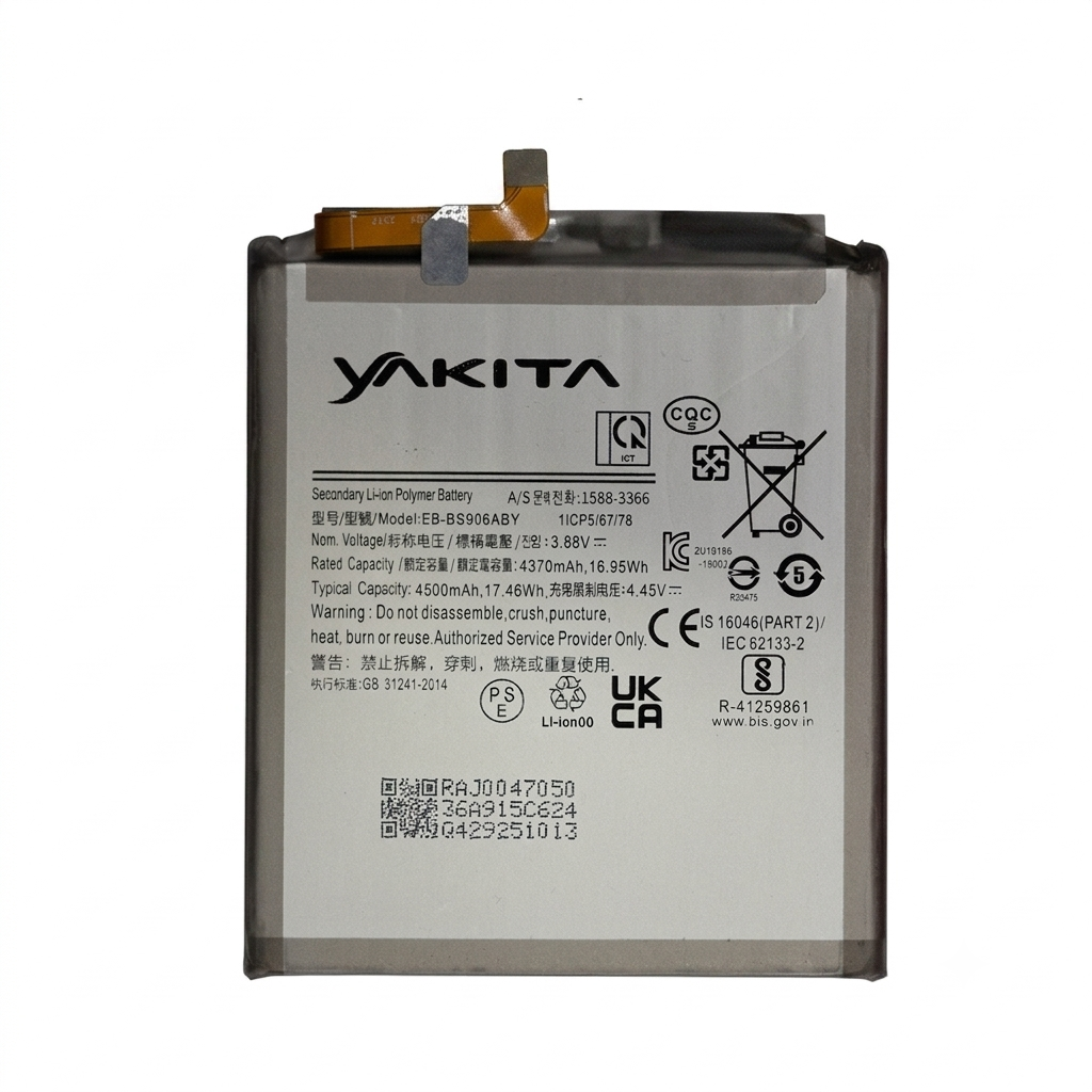 yakita original eb-bs906aby battery compatible for samsung galaxy s22+ 5g 4500mah