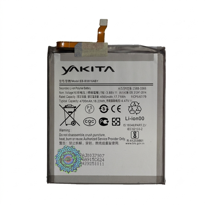 Yakita Original EB-BS916ABY Battery for Samsung Galaxy S23 Plus 4700mAh