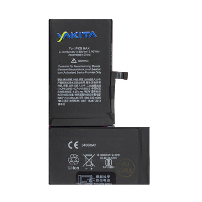 Yakita Extra Power Original Battery Compatible for iPhone XS Max (A1921, A2101, A2102, A2104) 3400mAh