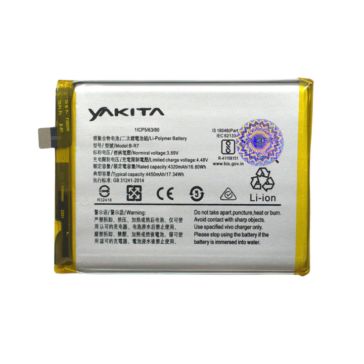 Yakita Original B-R7 Battery for Vivo X70 Battery 4450mAh