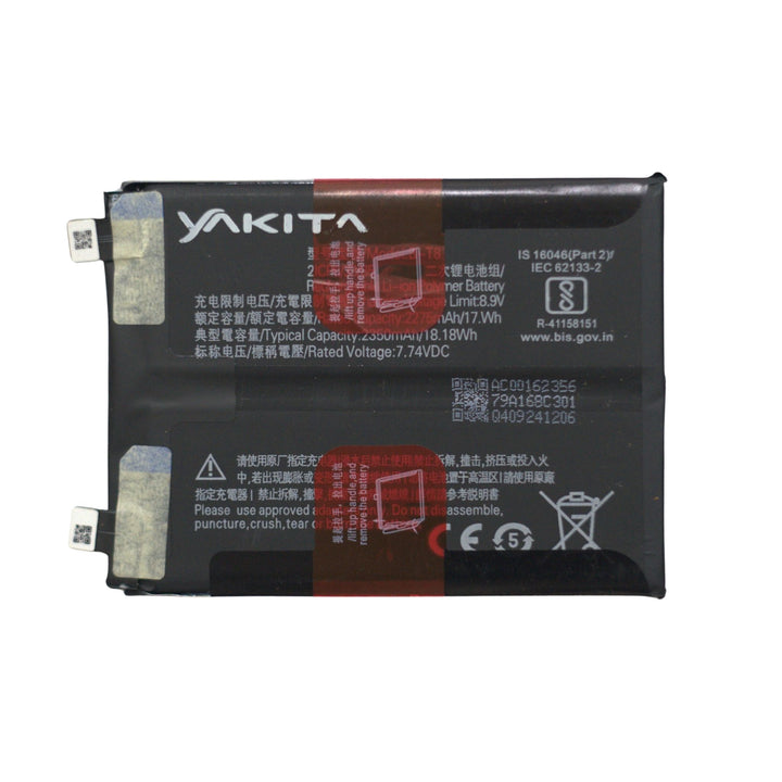 Yakita Original B-T8 Battery for Vivo iQOO 9 Pro 5G V2172A, 2350mAh