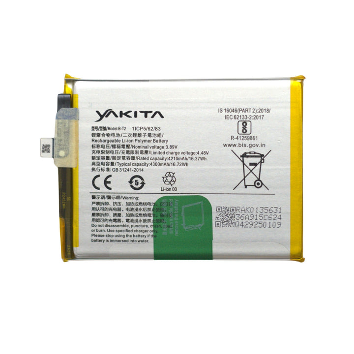 Yakita Original B-T2 Battery for Vivo V23 Pro (V2132) 4300mAh