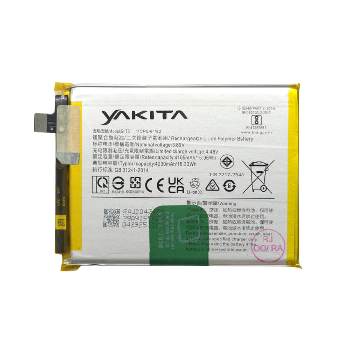 Yakita Original B-T3 Battery for Vivo V23 5G V2130 4200mAh