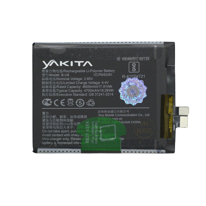 Yakita Original B-U8 Battery for Vivo T1 Pro 5G / iQOO Z6 Pro 5G (V2151) 4700mAh