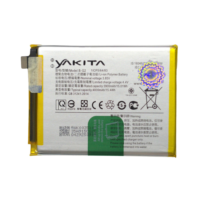 Yakita Original B-G2 Battery for Vivo Y12 1904,1940,V15 1819 Battery 4000mAh