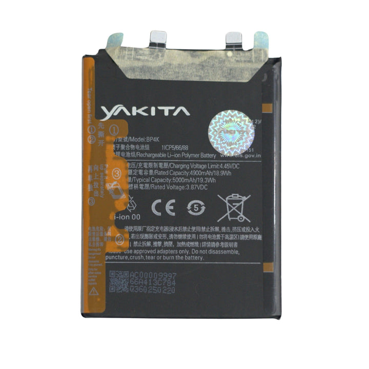 Yakita Original BP4K Battery for Xiaomi X5 Pro/Redmi Note 12 Pro 5000mAh