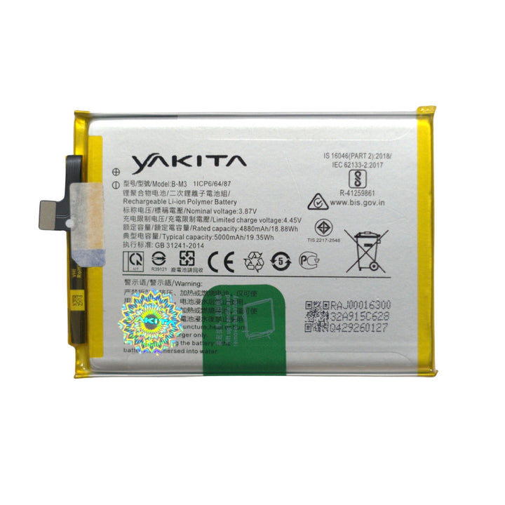 Yakita Original B-M3 Battery for Vivo Y30, Y50, 1935, 1938 5000mAh