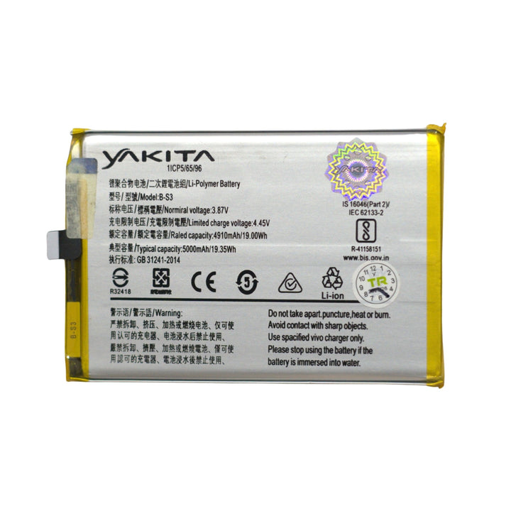 Yakita Original B-S3 Battery for Vivo Y21 5000mAh