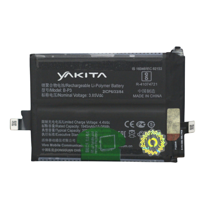 Yakita Original B-P3 Battery for Vivo IQOO7, V2049A,2009mAh