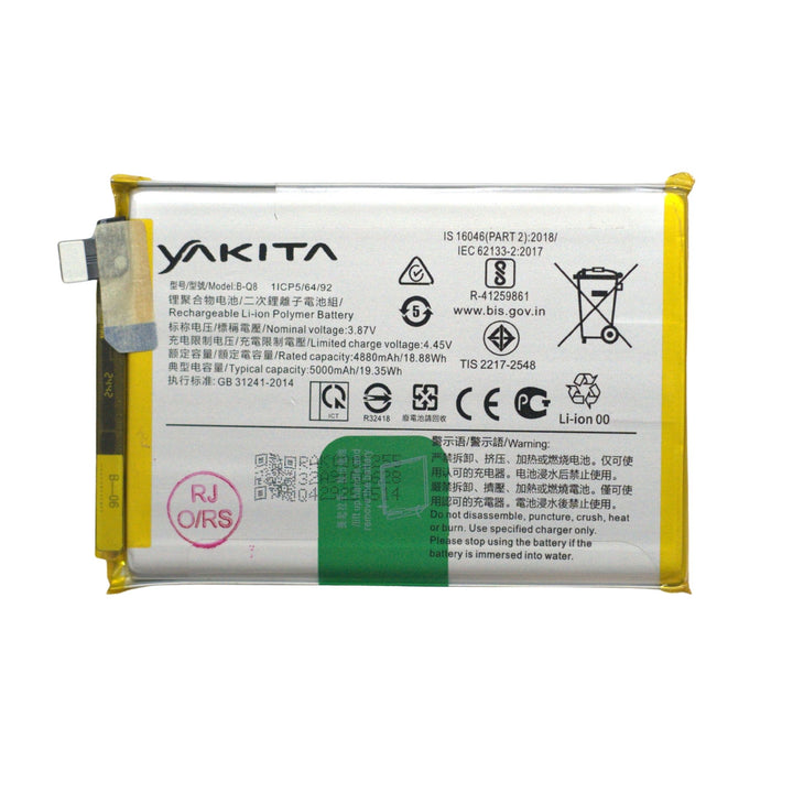 Yakita Original B-Q8 Battery for Vivo Y53s 5G V2111A ,V2058 (5000mAh) Battery