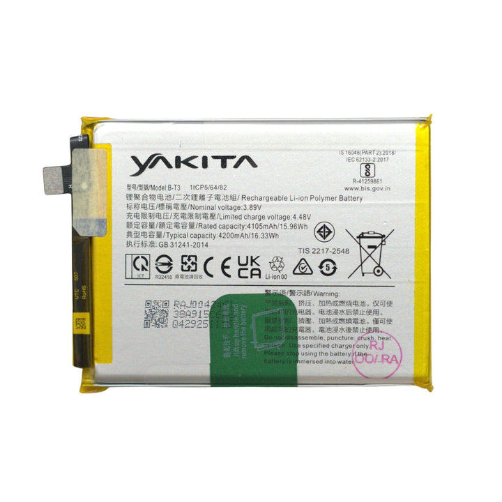 Yakita Original B-T3 Battery for Vivo V23 5G V2130 4200mAh