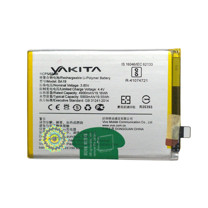 Yakita Original BA19 Battery for Vivo V2030 / V2050 5000mAh