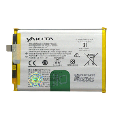 Yakita Original BA33 Battery for Vivo Y18 / Vivo Y03 V2332,V2333 5000mAh