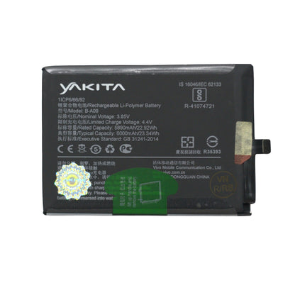 Yakita Original Battery for Vivo BA09 iQOO Z8X (V2312A) 6000mAh