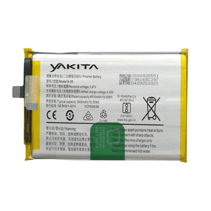 Yakita Original B-S8 Battery for Vivo Y15A 5000mAh
